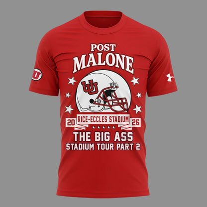Post Malone x Utah Football - THE BIG ASS Stadium Tour Part 2 T-Shirt