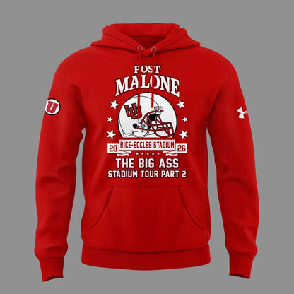03. Perfect Hoodie Post Malone x Utah Football - THE BIG ASS Stadium Tour Part 2 Hoodie