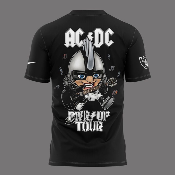 01. New Shirt AC/DC x Las Vegas Raiders - Power Up Tour 2026 T-Shirt