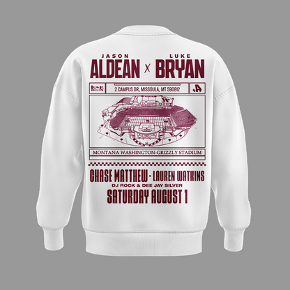 Limited Edition Montana Grizzlies x Jason Aldean And Luke Bryan Sweatshirt
