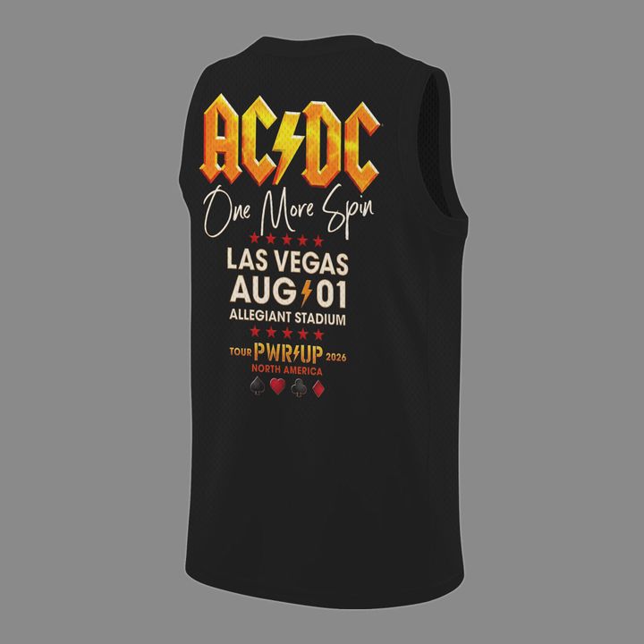 26. Special Black AC/DC x Las Vegas Raiders - Power Up Tour 2026 Jersey