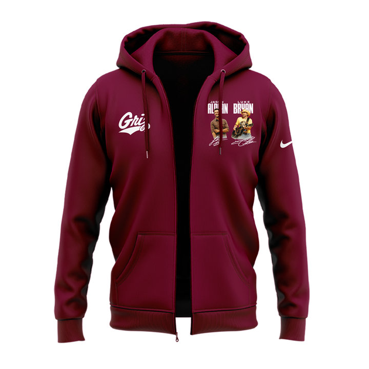 Limited Edition Montana Grizzlies x Jason Aldean And Luke Bryan Zip Hoodie