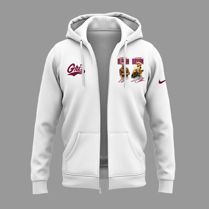 Limited Edition Montana Grizzlies x Jason Aldean And Luke Bryan Zip Hoodie