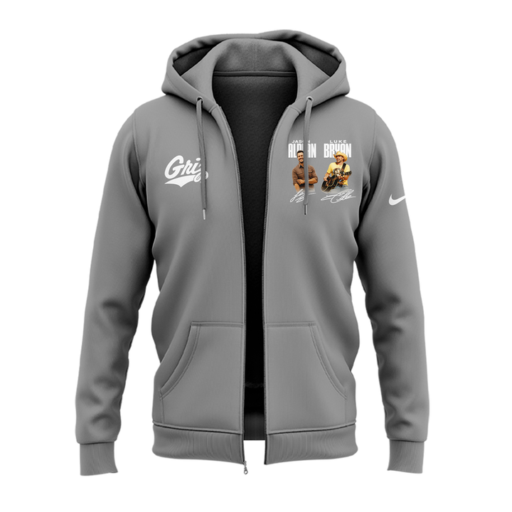 Limited Edition Montana Grizzlies x Jason Aldean And Luke Bryan Zip Hoodie