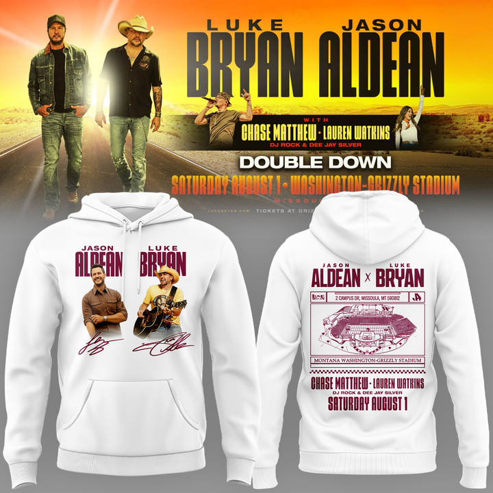 1.Limited Edition Montana Grizzlies x Jason Aldean And Luke Bryan Hoodie