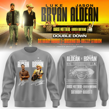 Limited Edition Montana Grizzlies x Jason Aldean And Luke Bryan Sweatshirt