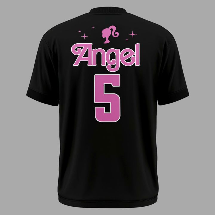 Angel Reese Barbie Game Day Black T-Shirt