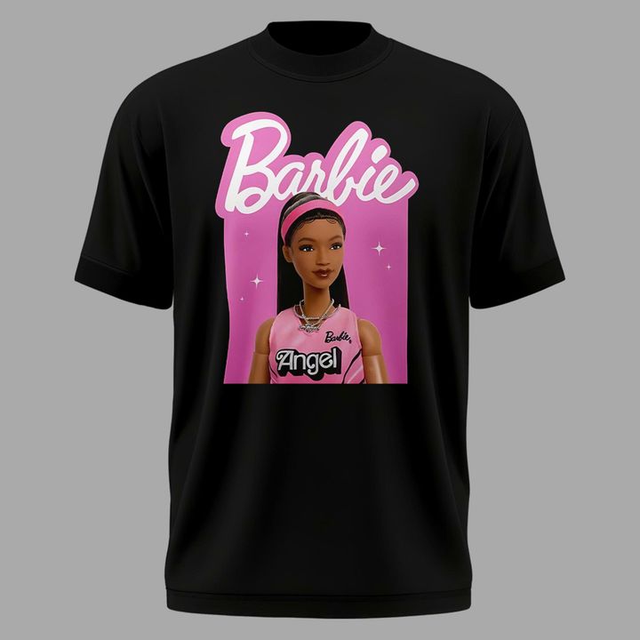 Angel Reese Barbie Game Day Black T-Shirt
