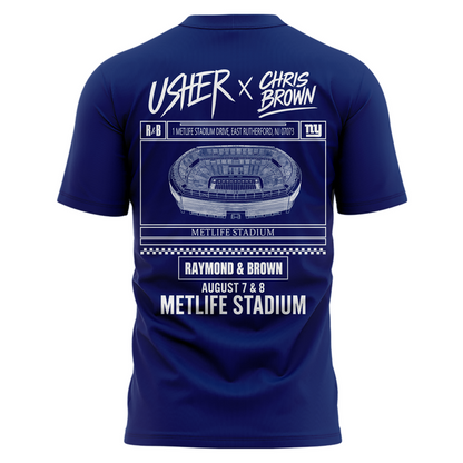 Limited Edition New York Giants x Usher & Chris Brown T-shirt