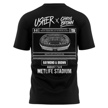 Limited Edition New York Giants x Usher & Chris Brown 2026 T-shirt