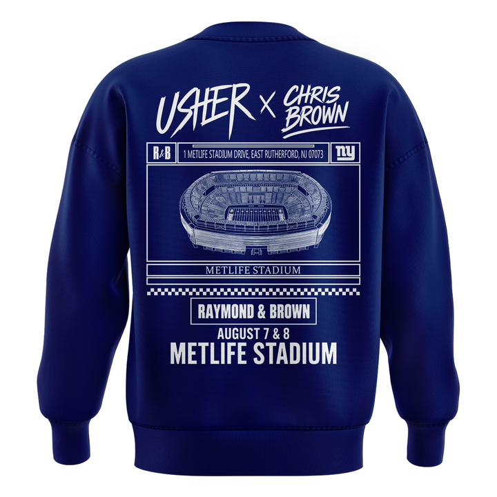 Limited Edition New York Giants x Usher & Chris Brown Sweatshirt