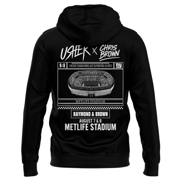 Limited Edition New York Giants x Usher & Chris Brown Hoodie