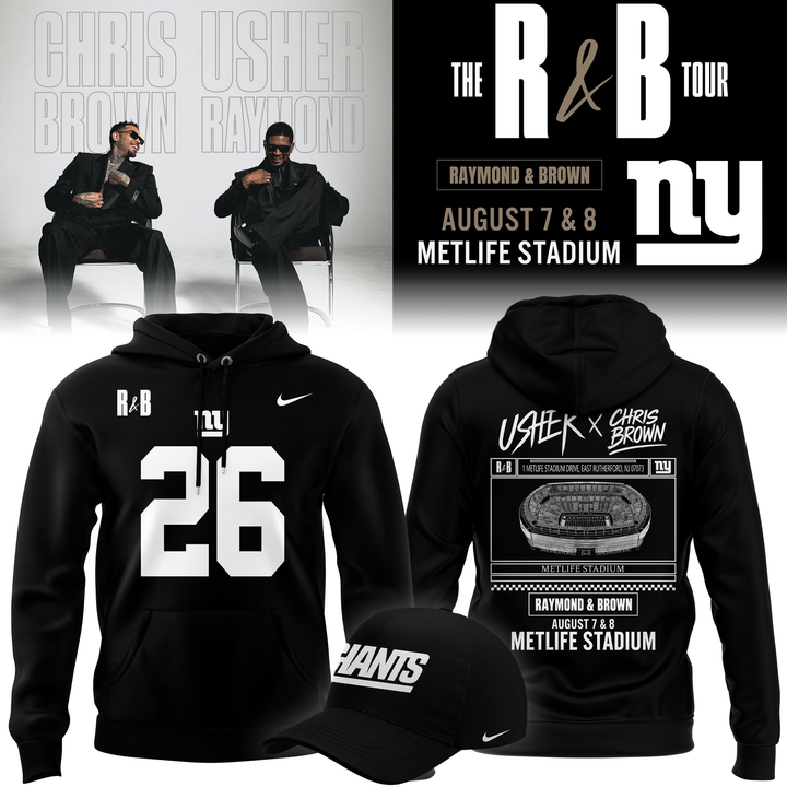 Limited Edition New York Giants x Usher & Chris Brown Hoodie