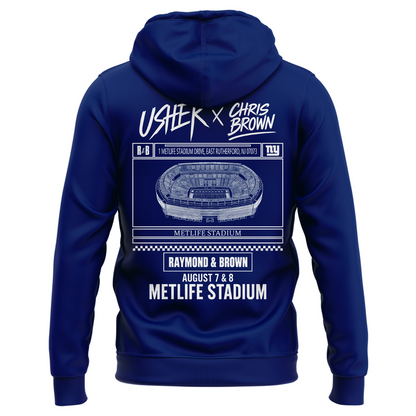 Limited Edition New York Giants x Usher & Chris Brown 2026 Hoodie