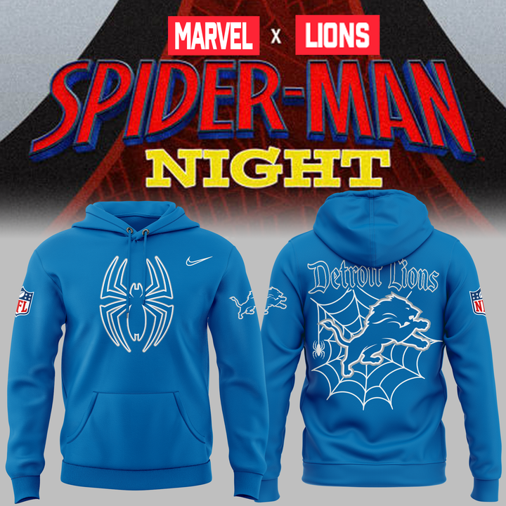 Limited Edition Detroit Lions x Spider-Man Hoodie 2026