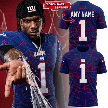 Limited Edition New York Giants x Spider-Man Tshirt 2026