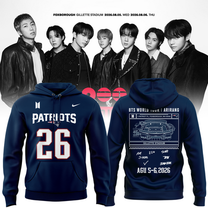 Exclusive Edition BTS x New England Patriots Hoodie 2026