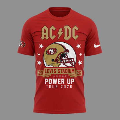 Limited Edition AC/DC x San Francisco 49ers - Power Up Tour 2026 T-Shirt