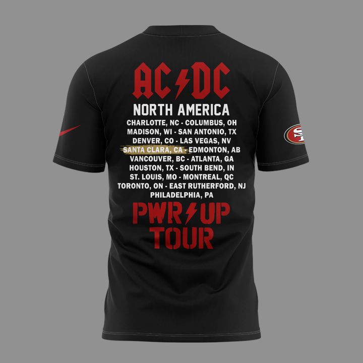 Special AC/DC x San Francisco 49ers - Power Up Tour 2026 T-Shirt