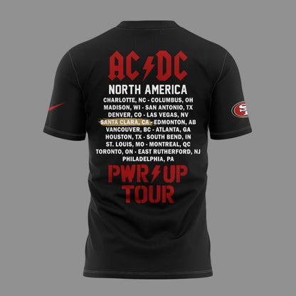 Special AC/DC x San Francisco 49ers - Power Up Tour 2026 T-Shirt
