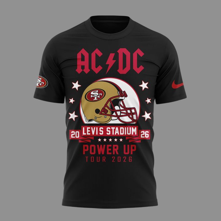 Special AC/DC x San Francisco 49ers - Power Up Tour 2026 T-Shirt