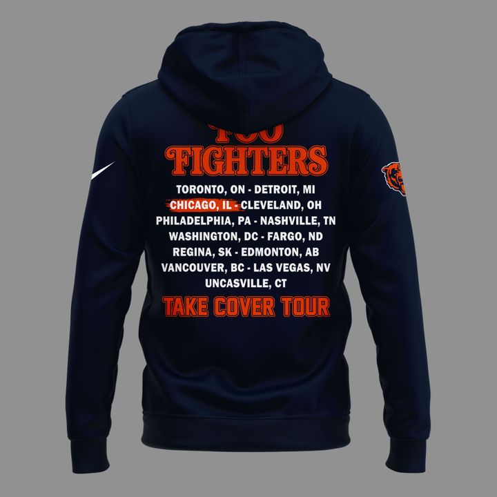 02.20. Exclusive Foo Fighters x Chicago Bears - Take Cover Tour 2026 Hoodie