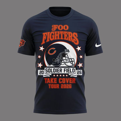 01.16. Perfect Shirt Foo Fighters x Chicago Bears - Take Cover Tour 2026 T-Shirt