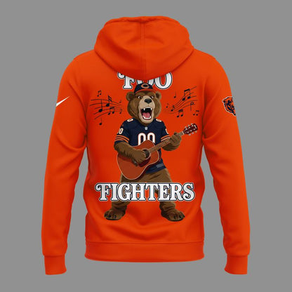 02.24. Orange Hoodie Foo Fighters x Chicago Bears - Take Cover Tour 2026 Hoodie