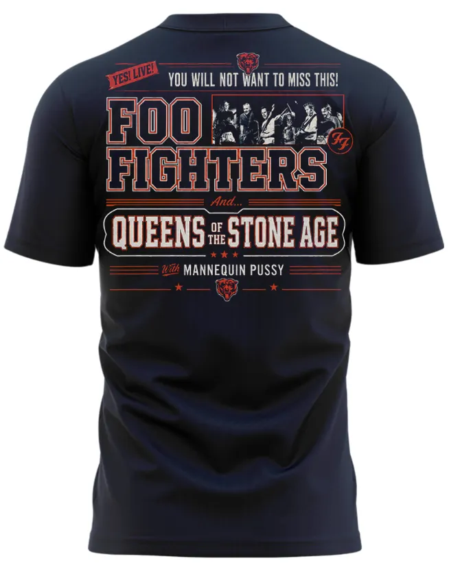 01.19. New Shirt Foo Fighters x Soldier Field - Take Cover Tour 2026 T-Shirt