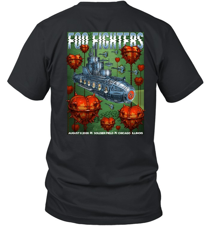 02.42. Foo Fighters x Soldier Field Event Shirt - Take Cover Tour 2026 T-Shirt