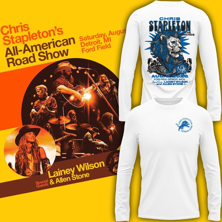 Limited Edition Chris Stapleton x Detroit Lions Event Long Sleeve Shirt