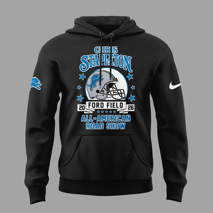 16. New Blue Hoodie Chris Stapleton x Detroit Lions - All American Road Show Hoodie