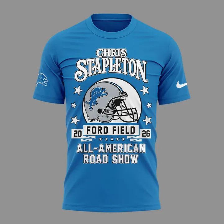 5. Chris Stapleton Show Tshirt- Detroit, MI - 08/08/2026