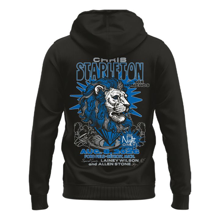 Limited Edition Chris Stapleton x Detroit Lions Event Hoodie Black