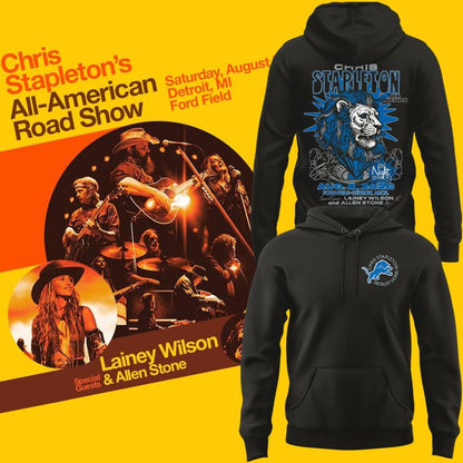 Limited Edition Chris Stapleton x Detroit Lions Event Hoodie Black