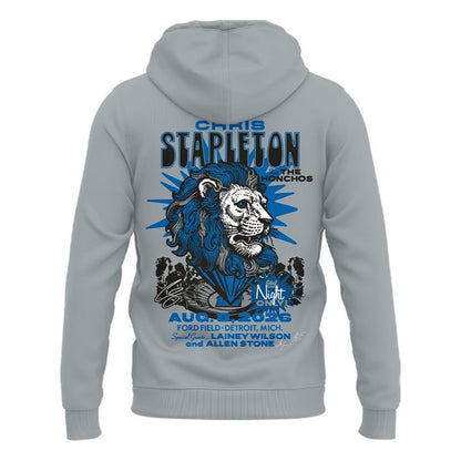 Limited Edition Chris Stapleton x Detroit Lions Event Hoodie Gray