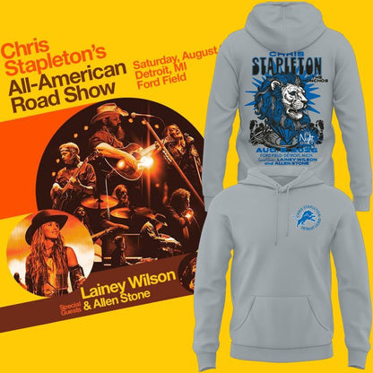 Limited Edition Chris Stapleton x Detroit Lions Event Hoodie Gray