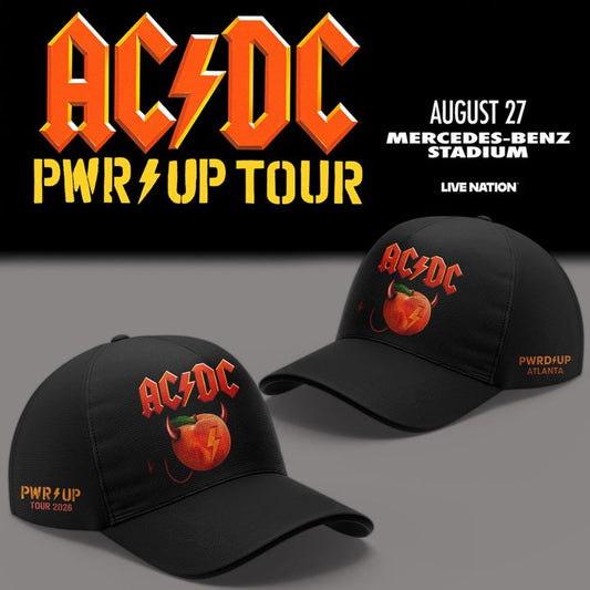 New Cap AC/DC - Exclusive Atlanta Event Shirt - Power Up Tour 2026 Cap