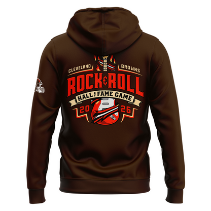 Limited Edition Cleveland Browns Rock & Roll Hall of Fame Game Hoodie 2026