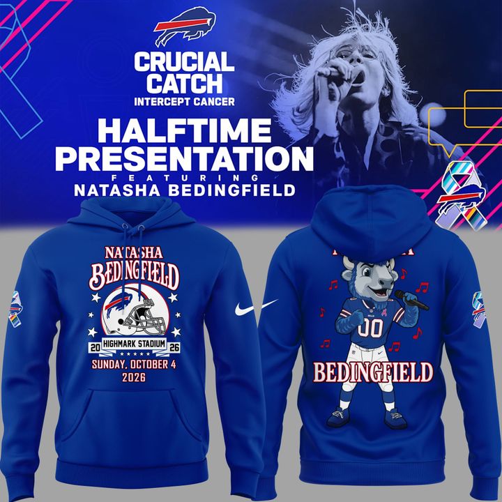 Limited Editio Bills x Natasha Bedingfield - Crucial Catch Intercept Cancer Hoodie