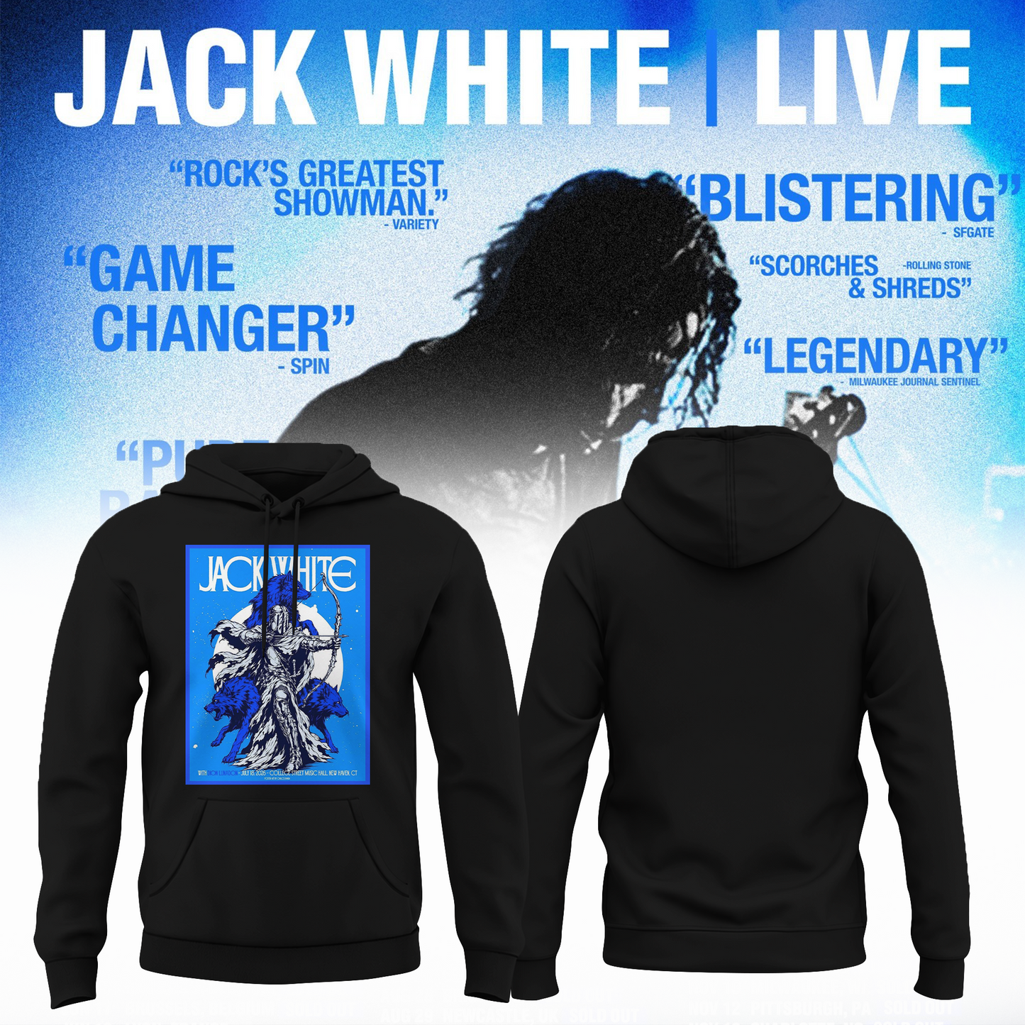 Jack White Live 2026 Hoodie