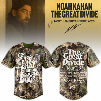 The Great Divide Tour Noah Kahan Limited Edition Baseball Jersey V2