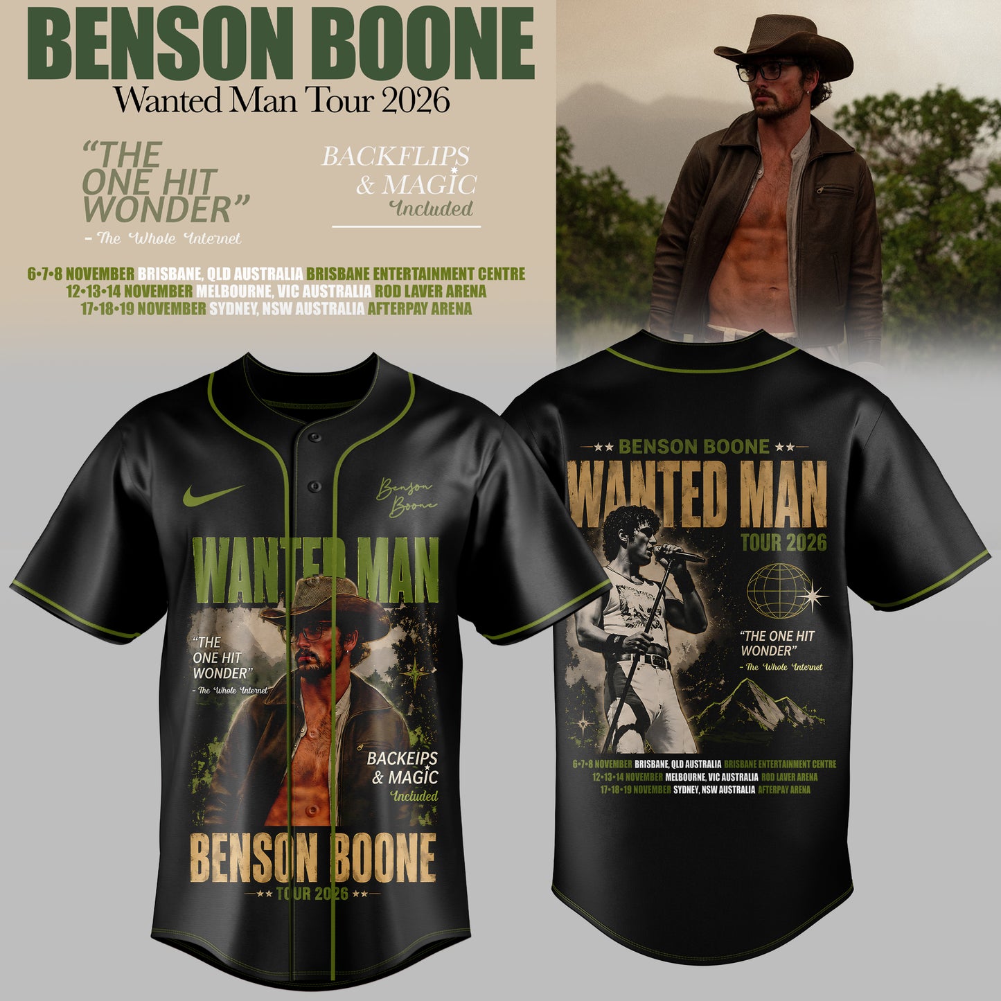 _BENSON BOONE – WANTED MAN TOUR 2026 JERSEY