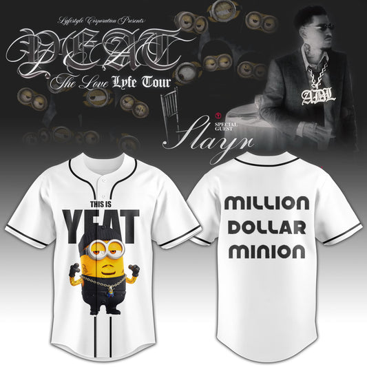 The Collaboration Yeat X Minions Limited Edition Baseball Jersey