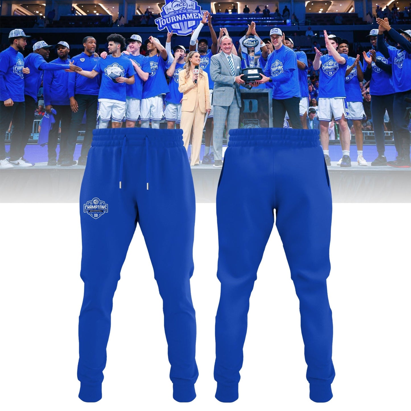 Duke Blue Devils Unisex 2026 ACC Men's Basketball Tournament Champions Locker Room Special T-Shirt