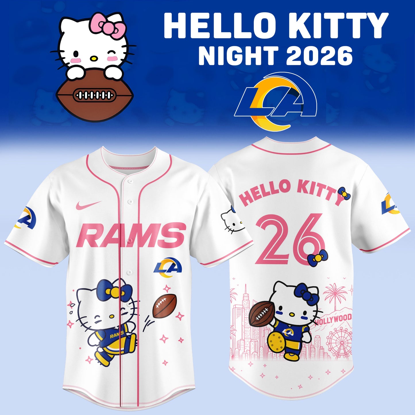 LA Rms x Hello Kitty Night 2026 Premium Graphic T-Shirt
