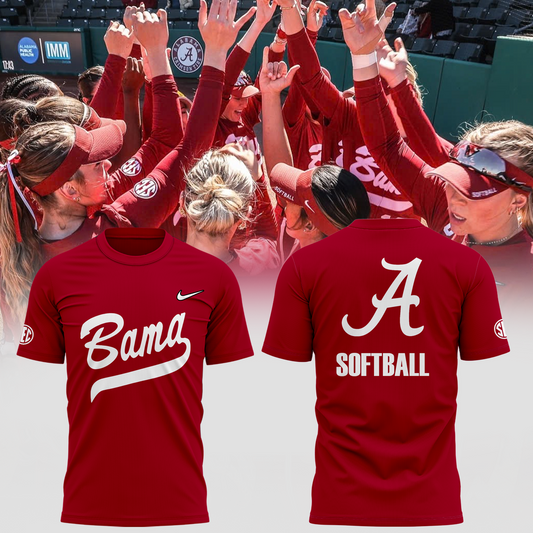 Exclusive T-Shirt for fans Alabama Crimson Tide softball
