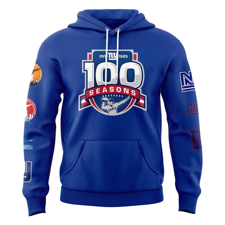 New York Giants 100Th Limited Hoodie