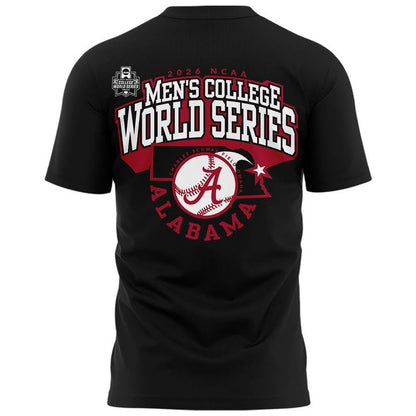 Limited edition Alabama Crimson Tide 2026 Baseball College World Series "OmaTide" T-Shirt Black