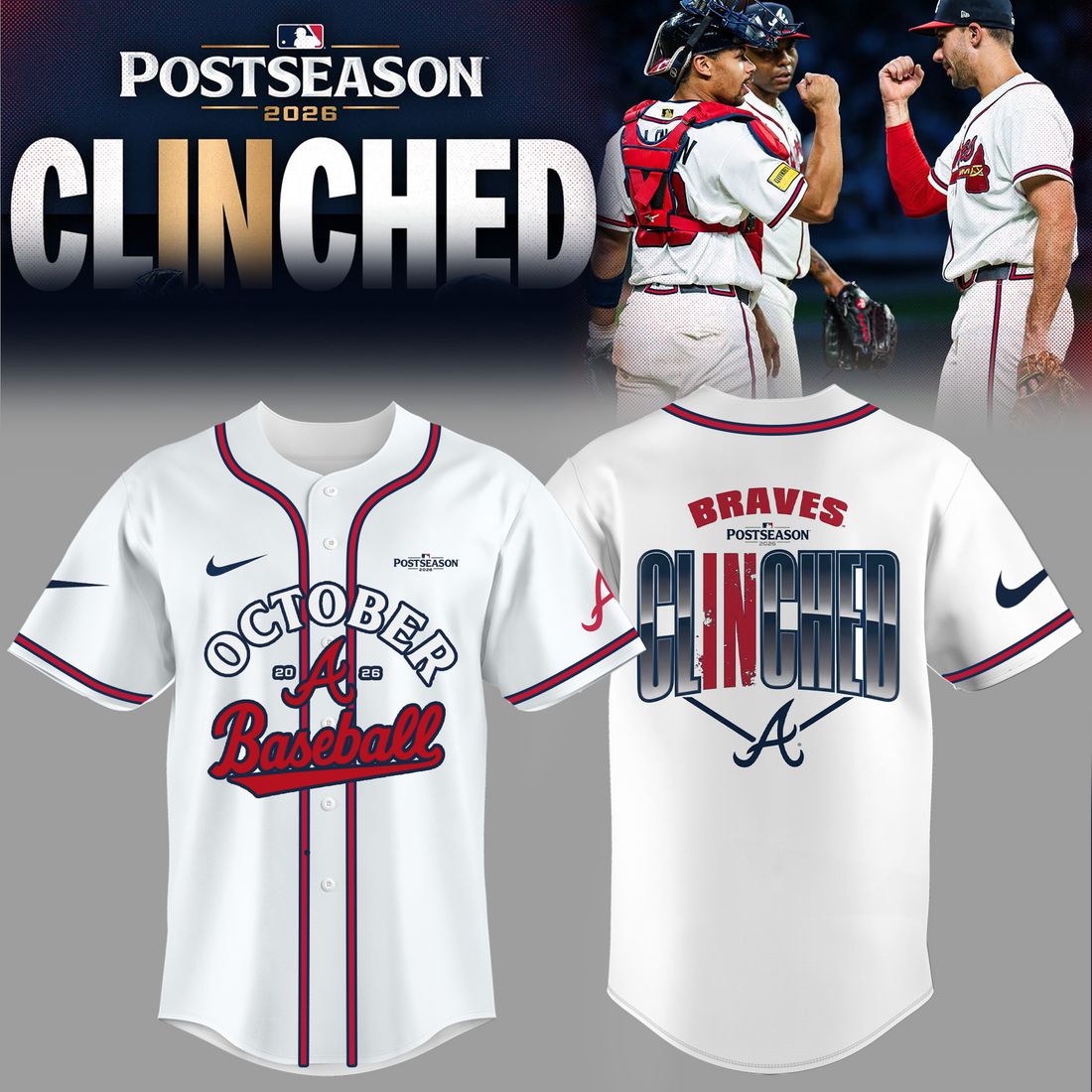 Limited Edition Postseason 2026 Clinched Jersey